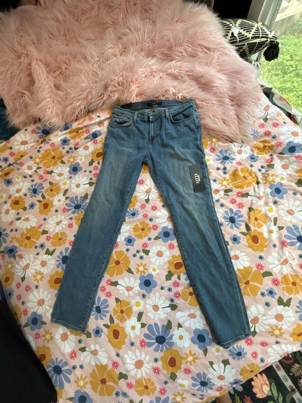 J Brand Ellis Low-Rise Straight Fit Jeans